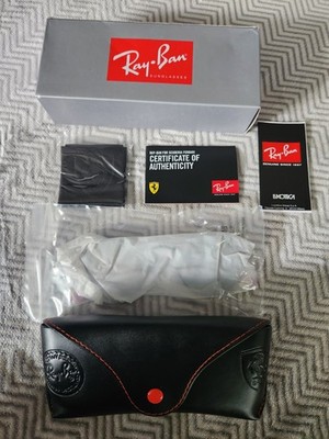 Ray Ban Ferrari Sonnenbrille Schwarz RB3548NM F00130 Inklusive Etui