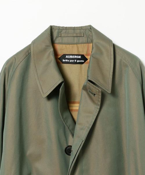 AUBERGE Brilla Per Il Gusto Beige Overcoat Jacket Size 42 AUBERGE Brilla Per Il Gusto Beige Overcoat Jacket Size 42