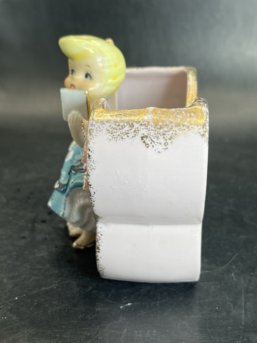 Calcetín de colección 3D años 50 niña hop cantando con maceta de bolsillo de pared para gato RARO LEER - Imagen 7 de 21