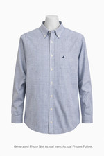 Nautica Mens XL Long Sleeve Plaid Button Down Shirt Casual Classic Fit