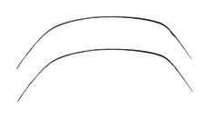 Kit Garnitures De Lisse De Toit Mitsubishi Pour Lancer Evolution CT9A CS6A 02-07 - Noir - Neuf Japonais