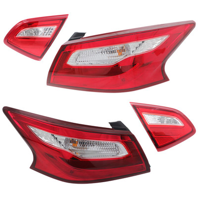 Set of 4 Tail Lights Taillights Taillamps Brakelights  Driver & Passenger Side