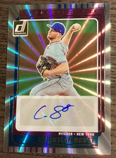 2025 Donruss Christian Scott Signature Series Laser Holo Auto #SG-CST NY Mets