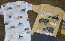 Boys Carter's NWT 4 pc construction pajama set size 3T