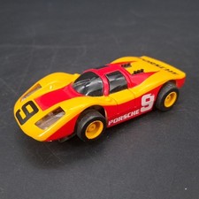 Vintage TYCO Porsche 908 Yellow and Red Long Nose 9 HO Slot Car Tested Runs