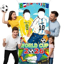 Photo Banner 71x35 2026 Soccer Player Cutout Double Person