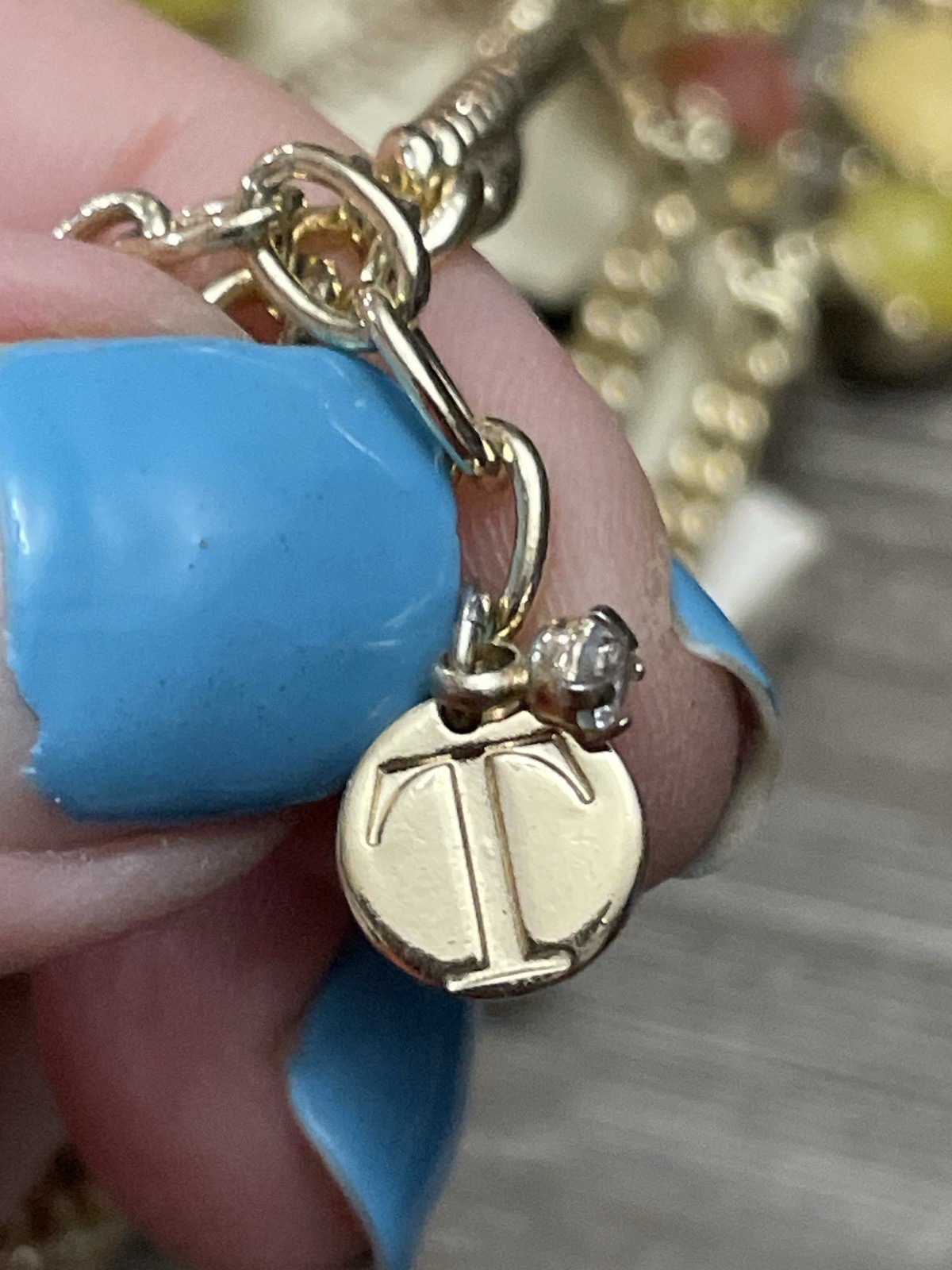 Talbots Statement Necklace Multicolor Teardrop Be… - image 2