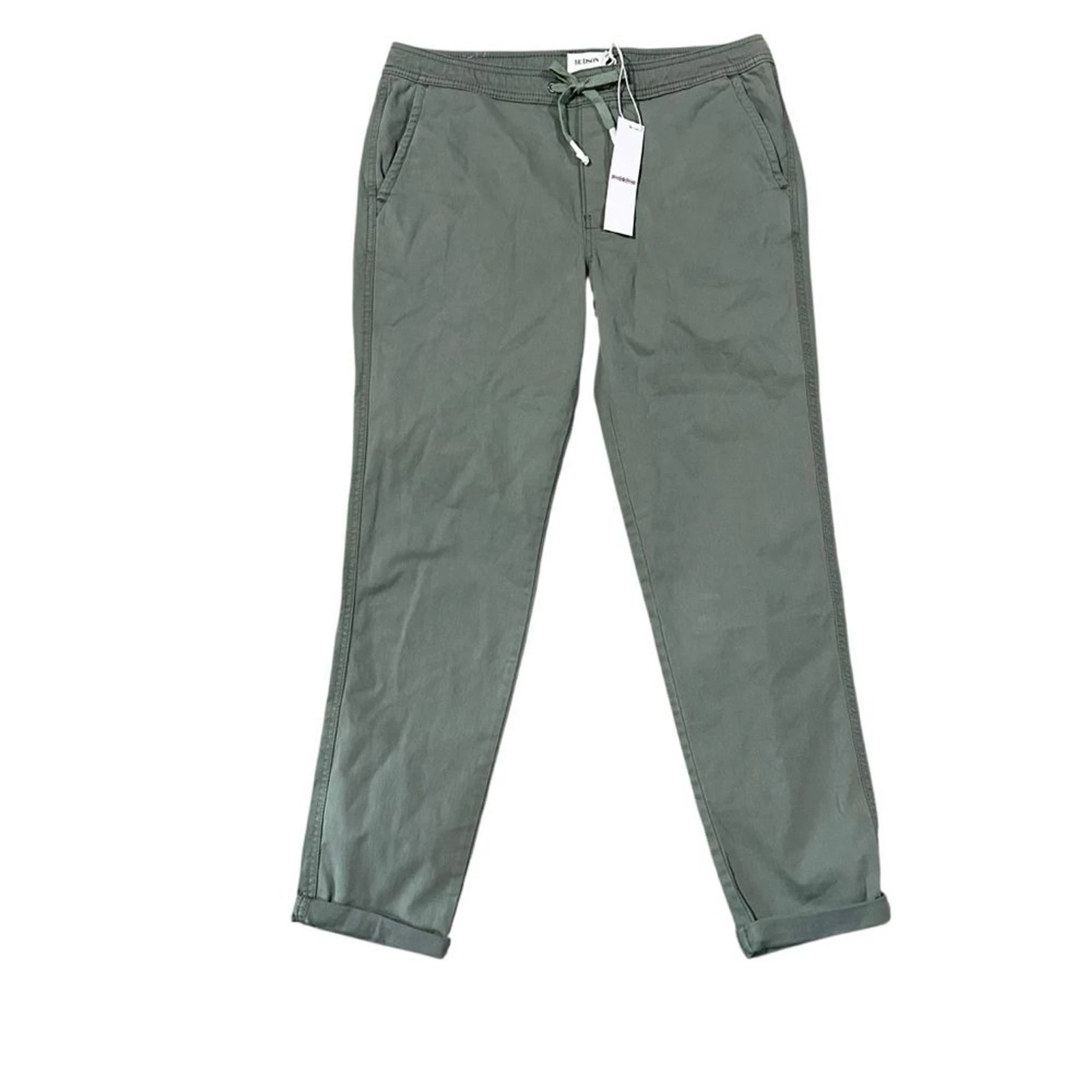 Hudson Track Trouser Rolled Cuff Green Drawstring Pants Men’s Size Medium NWT