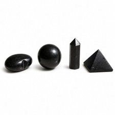 Four Gemstone Shapes - Black Tourmaline