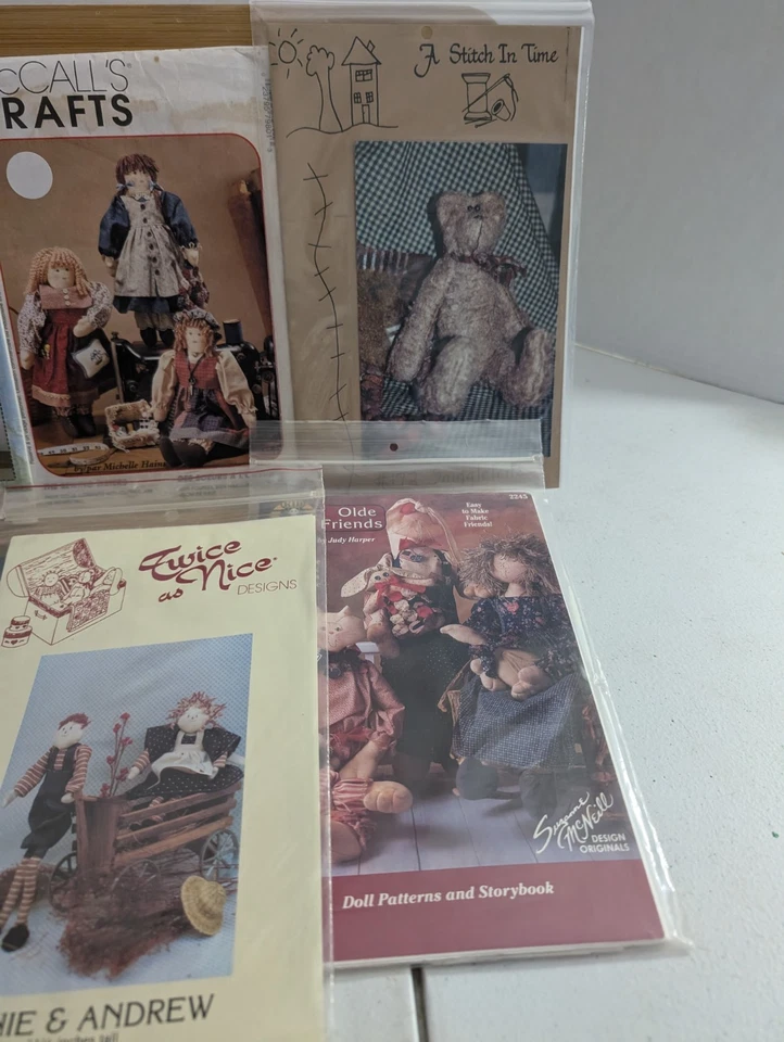 Lot Of 6 Doll And Craft Patterns - Image 4 of 4