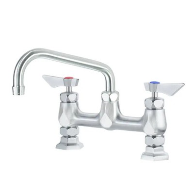 Krowne DX-906 Diamond Series 8'' Off Center Deck Mount Faucet w/ 6'' Spout