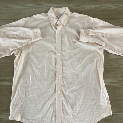 Camisa Formal Brooks Brothers Para Hombre De Oficina Manga Larga 100% Algodón L