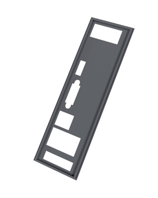 Biostar A320MH 3D Printed IO Shield Replacement I/O Back Plate for ATX PC Case