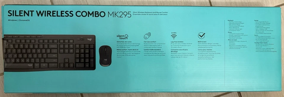 Logitech MK295 Silent Wireless Keyboard & Mouse Combo 920-009782 - Image 2 of 4