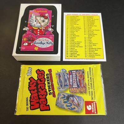 2005 TOPPS WACKY PACKAGES ANS2 ALL NEW SERIES 2 55 CARD BASE SET WITH WRAPPER