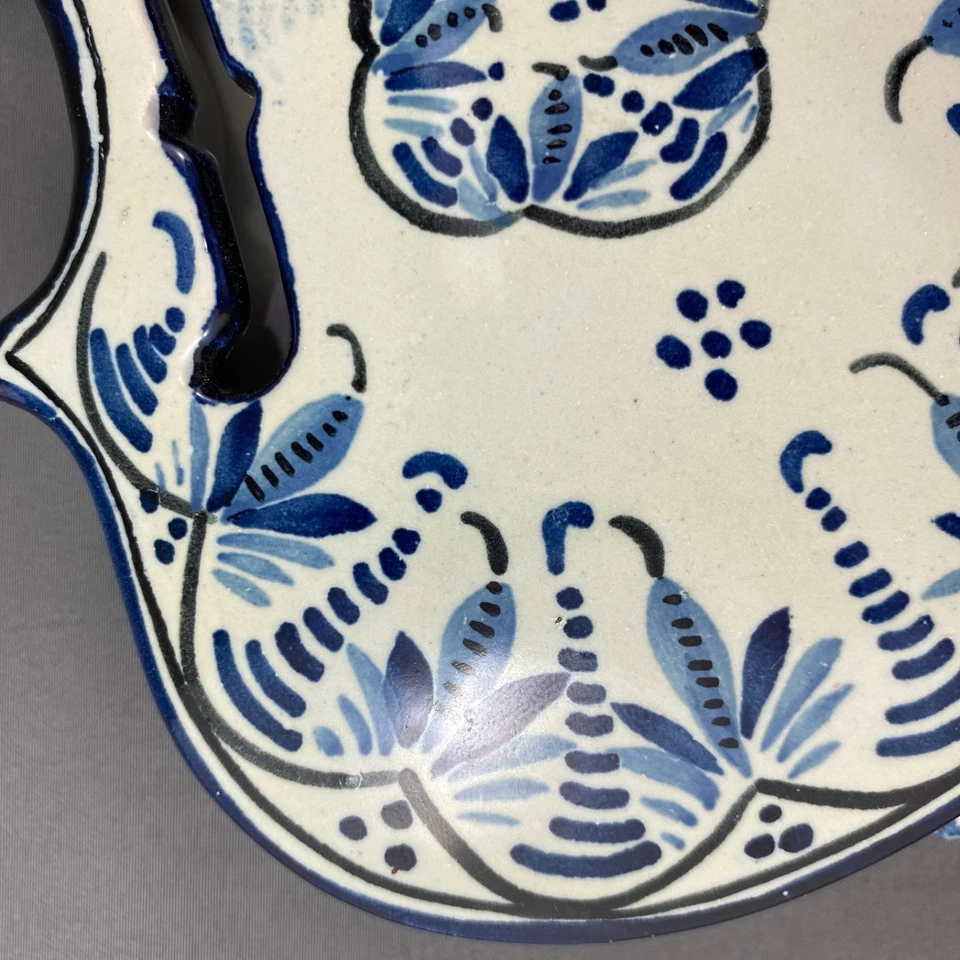 Very Rare Henriot Quimper French Faience Figural Violin, 12.5” H - Image 3 of 4