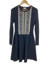 RED VALENTINO Dress XL Nylon BLK Allover Pattern 0000015712 01