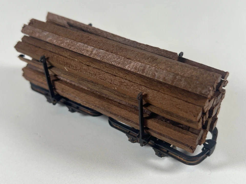 1f Feld- Wald- Bahn Drehschemel Wagen Paar 1:32 / 1:35 16,5mm Messing Modell TOP - Bild 2 von 4