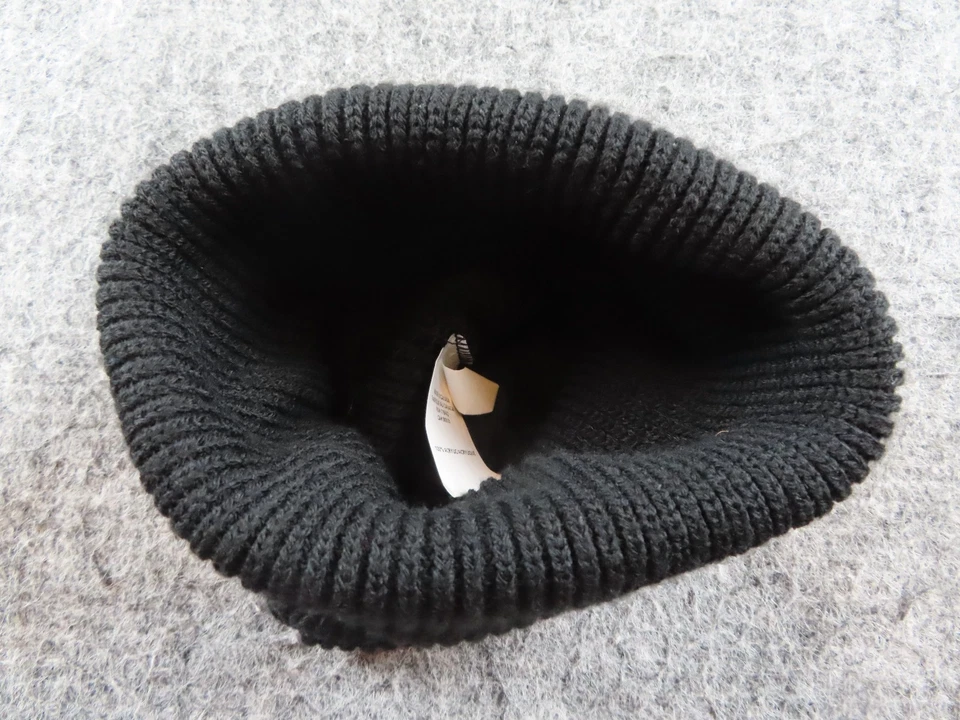 Empyre Gorro OSFA Negro Plegable Tejido Graffiti Logo Invierno Sombrero Gorra Patinador Y2K Foto 4 de 4