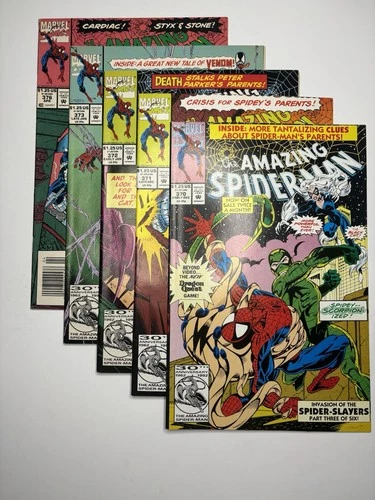 Amazing Spider-Man Comic LOT VF #370, 371, 372, 373, 376￼