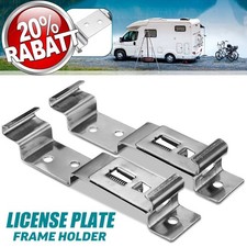 Kennzeichenhalter Rahmenlos kompatibel mit Mercedes 2x Edelstahl Metall Paar