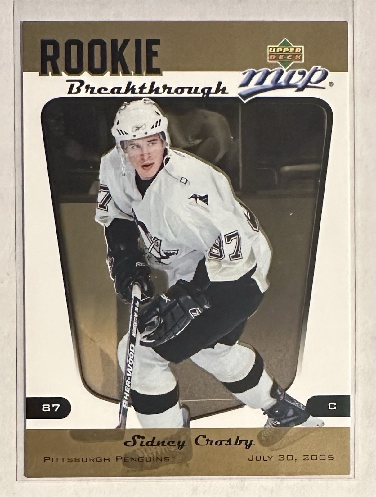 2005-06 Upper Deck MVP #RB1 Sidney Crosby | Rookie Breakthrough RC (B)