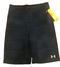Under Armour shorts boys 18 XL UPF 50 sun protection heat gear blue NWT 42
