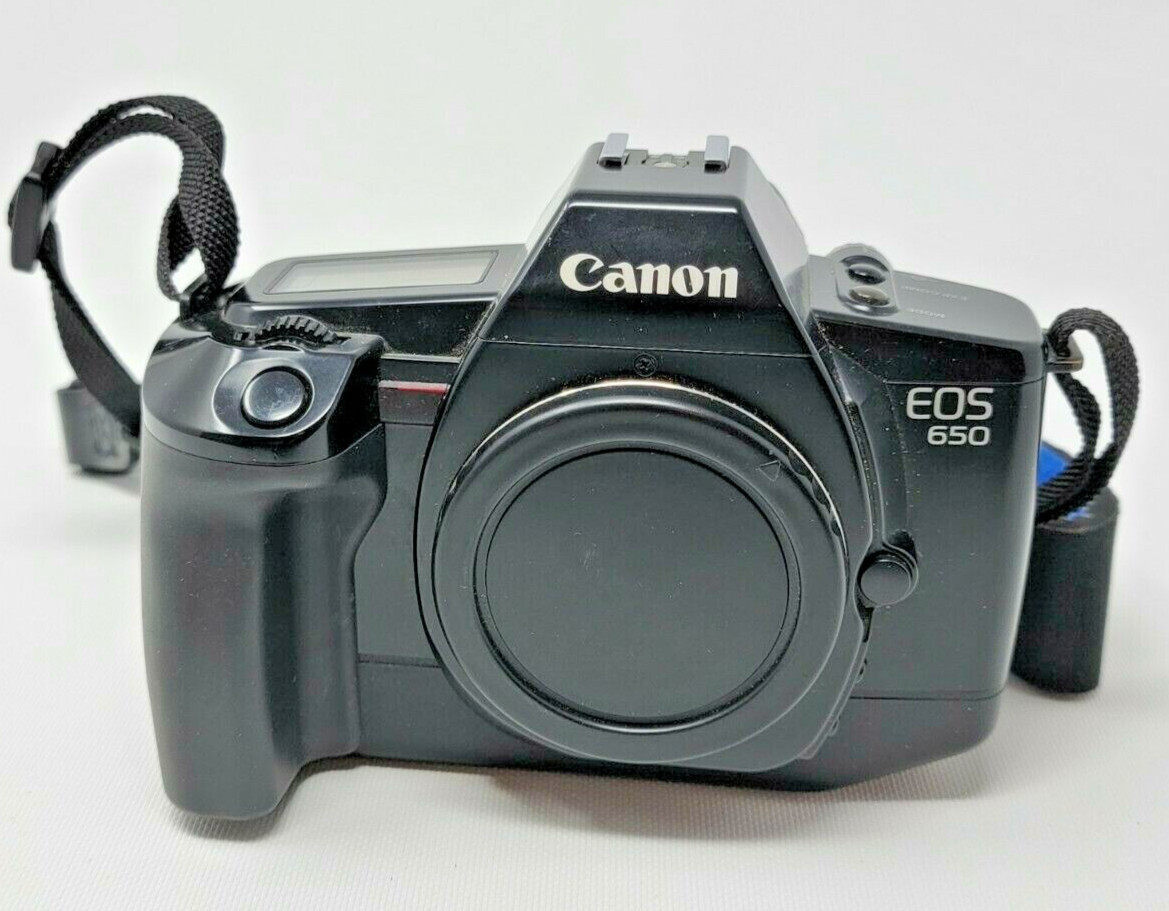 CANON EOS 650 Film Camera Body Only Film 35mm OPTECH USA Strap