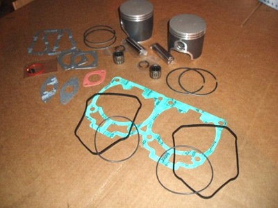 SKIDOO 800R DUAL TWIN RING PISTON TOP END KIT WITH BEARINGS & GASKETS NEW MXZ 