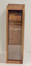 Booker's Small Batch Bourbon 14” Wooden Bottle Box and Sliding Glass Window