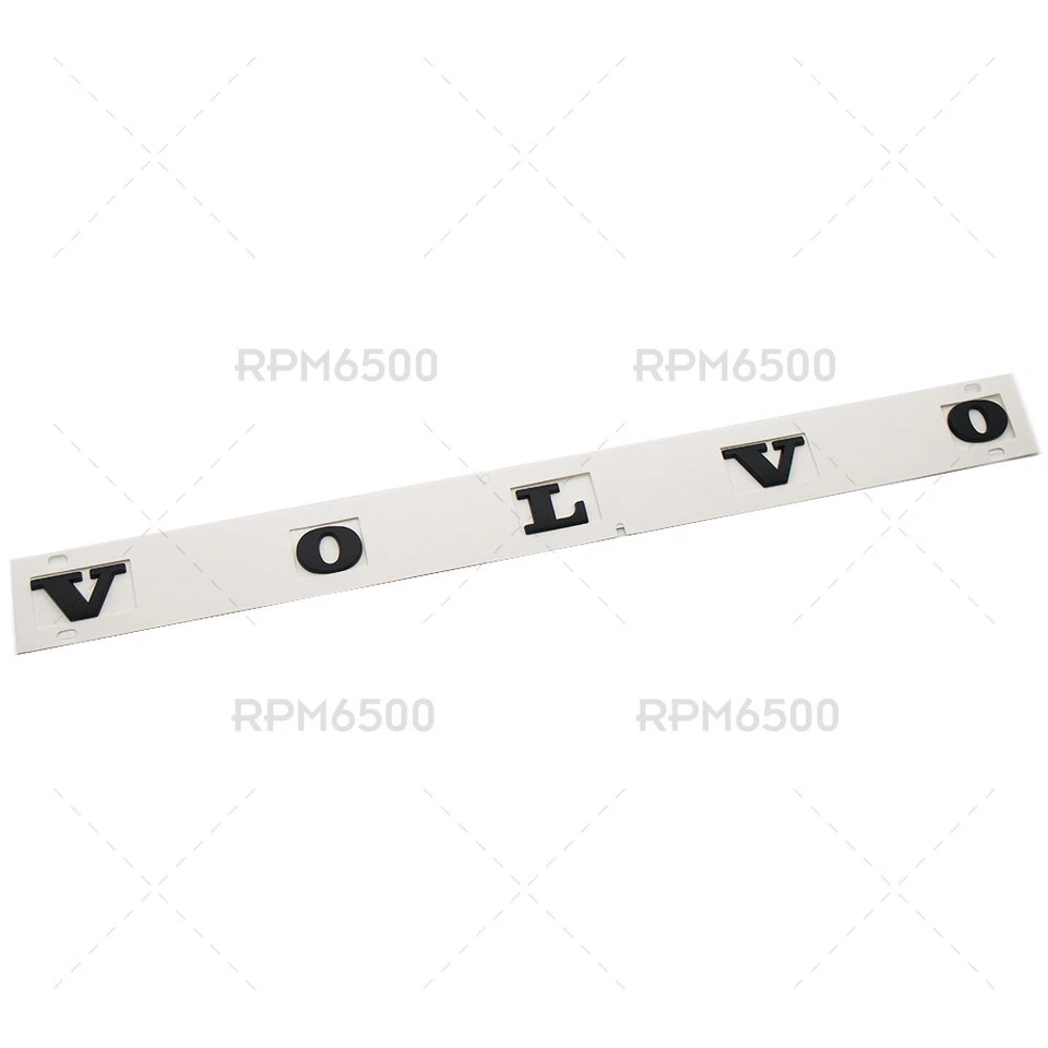 For Volvo Rear Trunk Lid Letter Logo Badge Nameplate Emblem Sport Matte Black Foto 3 de 4