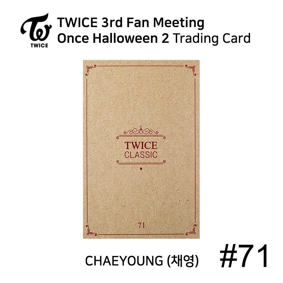 TWICE 3rd FANMEETING ONCE HALLOWEEN 2 Trading Card Photocard