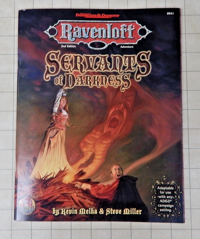TSR Dungeons & Dragons Ravenloft #9541 SERVANTS OF DARKNESS - no map