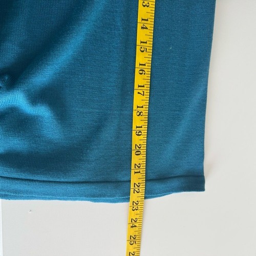 Woman Within Open Front Cardigan Blue Teal 3X Waterfall Drapey Loose Lagenlook - Picture 10 of 12