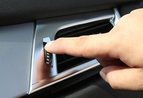 For BMW 2 Series Touring 15-19 Matte Silver Left And Right Air Outlet Vent Trim - Picture 6 of 7