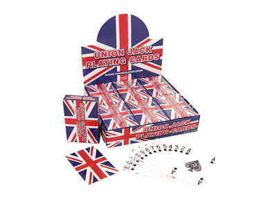 UNION JACK SPIELKARTEN Kunststoffbeschichtet Party Poker Bridge Spiel Spielzeug 