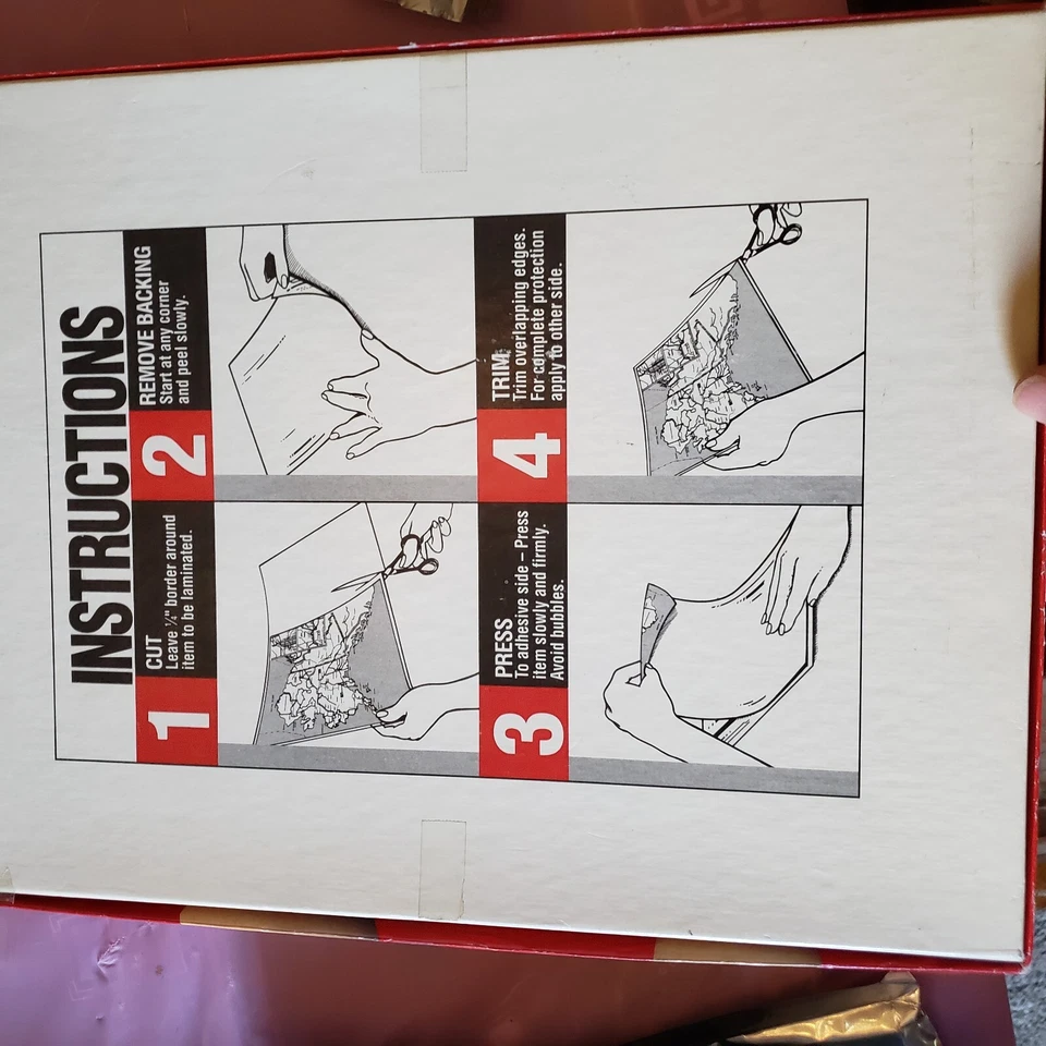 NUEVO Hojas Laminadas Vintage C-Line Cleer Adheer 45 9x12" Hágalo usted mismo 9" Foto 3 de 3