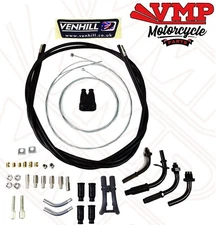 Venhill Motorcycle Push Pull Domino Dual Throttle Cable Kit 1.35 M Long