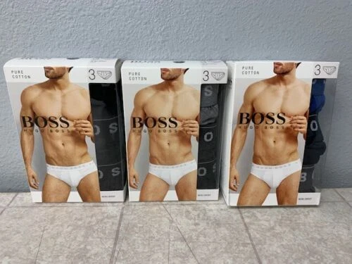 HUGO BOSS Cotton Regular Size XL Brief Underwear for Men