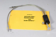 KONICA DUAL CABLE RELEASE AND MANUAL FOR KONICA MACRO STAND & SLIDE COPIER