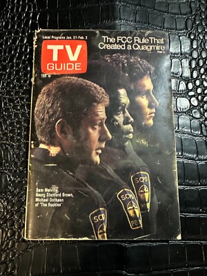 JANUARY 27 1973 -- TV GUIDE vintage television digest magazine - THE ROOKIES