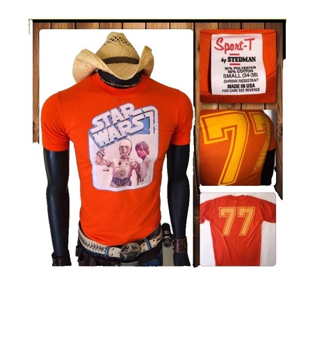 m*w様 1970年代～　HI CRU by STEDMAN Hi Cru By Stedman Vintage Blank T Shirt 1970's Solid Orange All