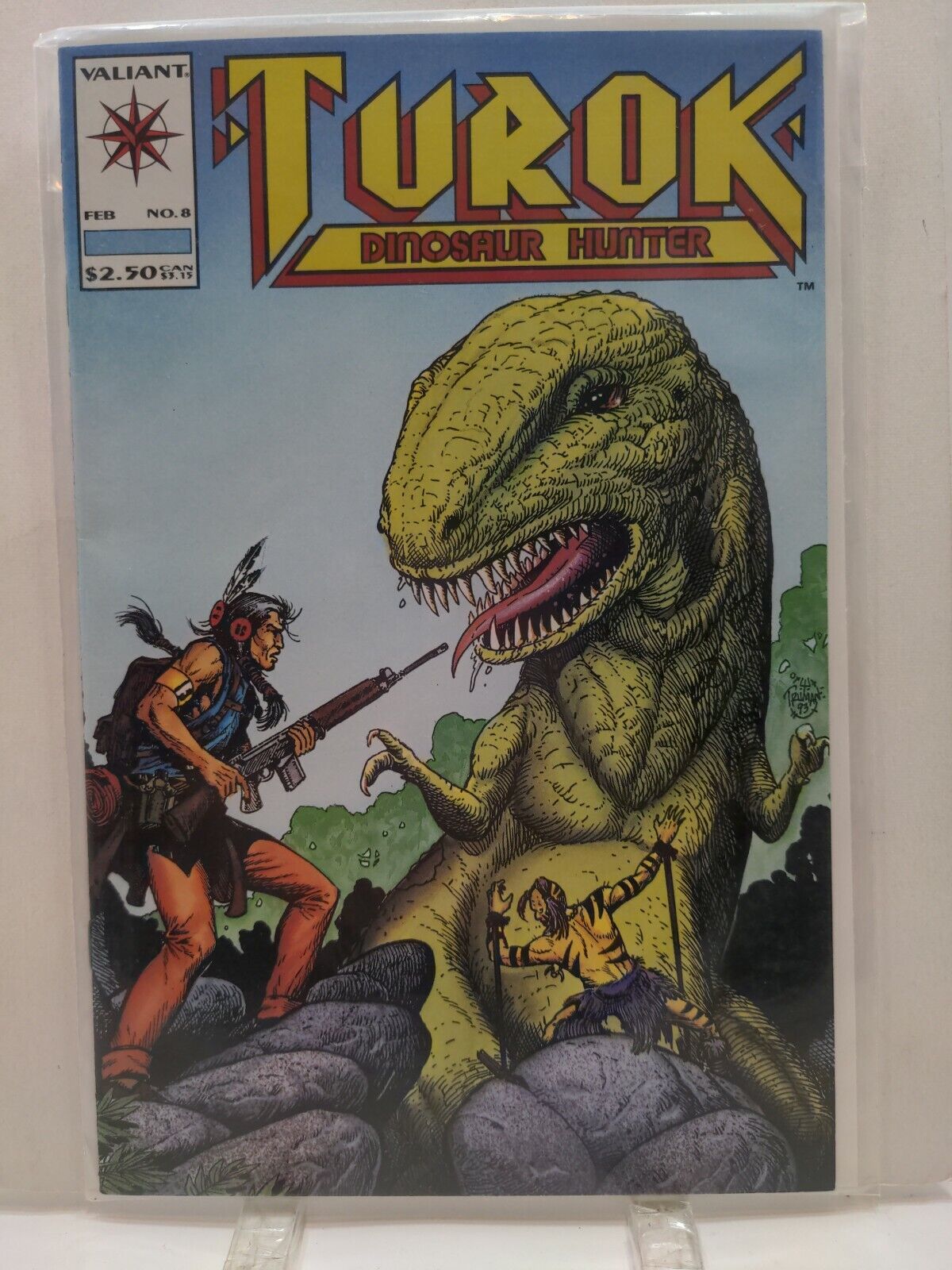 Turok Dinosaur Hunger February 1994 No. 8 Valiant Comic Book CB1