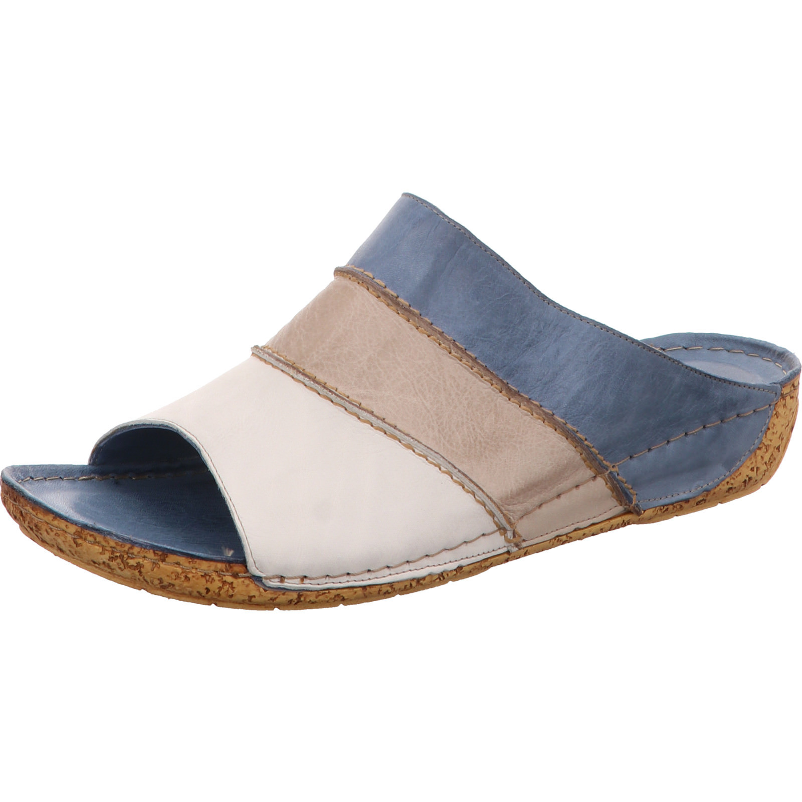 Gemini Damen Pantolette Leder blau Gemini Damen Pantolette Leder blau