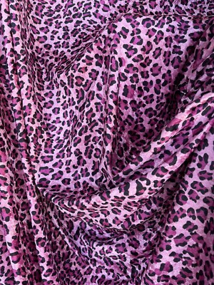 5 Yards x 60” Width VALENTINE SPECIAL! Pink Velvet Animal
