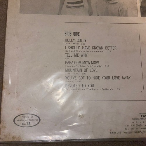 The Beach Boys Party Venezuela Original First Press Vinyl LP Vinyl Brian Wilson - Picture 3 of 8