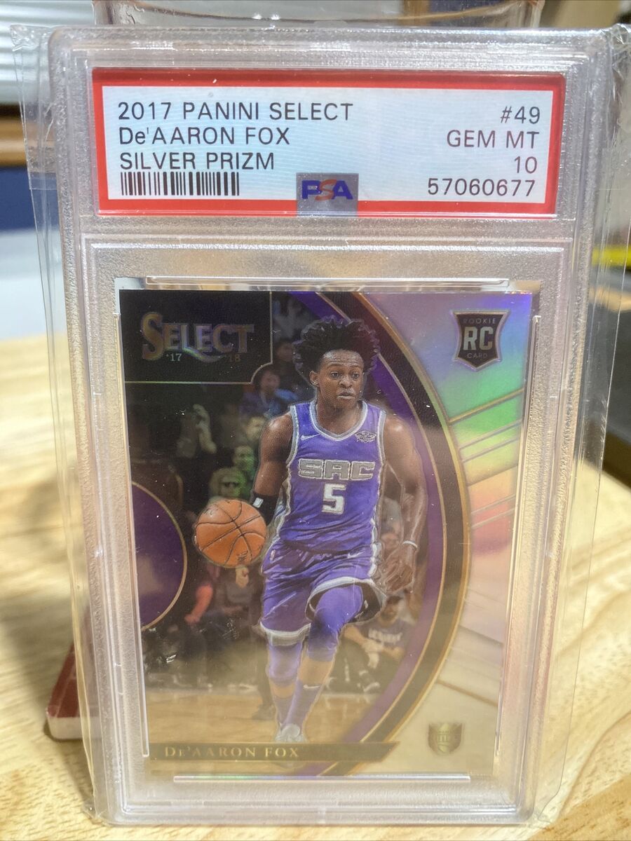 PSA 10 2017-18 Panini Select DE'AARON FOX Silver Prizm PSA 10 2017-18 Panini Select DE'AARON FOX Silver Prizm