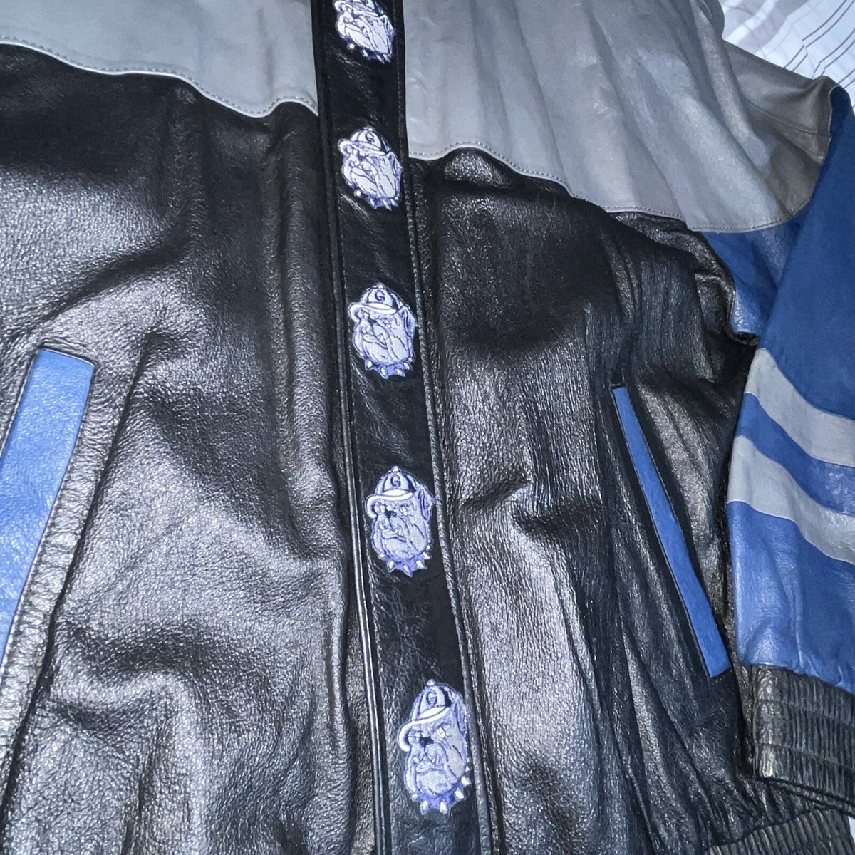 90s 00s leather jacket スイングトップ　短丈　y2k 本革 1990s Zip-Up Leather Jacket Free Shipping - The Vintage Twin