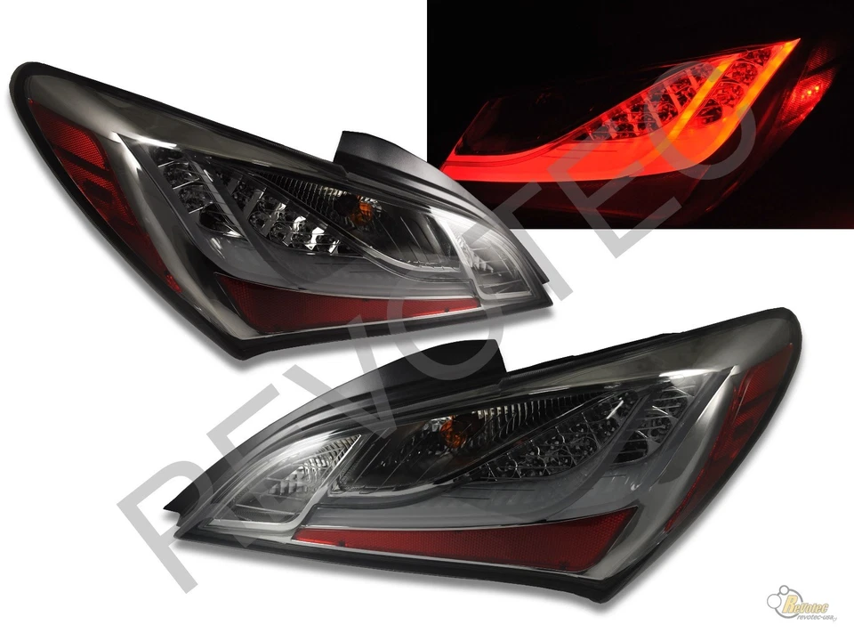 Juego de luces traseras LED de humo para Genesis Coupe 2010-2016 2 puertas diestro y derecho Foto 2 de 4