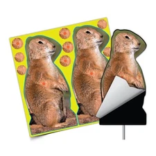Photo-Realistic Die-Cut Corrugated Plastic Prairie Chuck Targets, w/ 4 Chucks